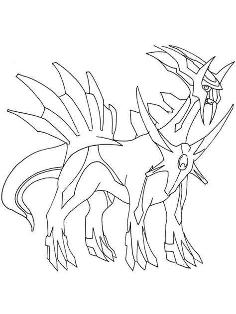 pokemon dialga coloring pages  printable