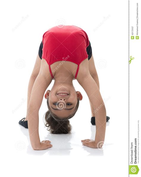 flexibel meisje die achteruit kijken stock afbeelding image  energie lichaam