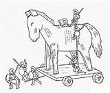 Troya Caballo Troia Griechenland Horse Iliada Ulysse Colorare Cavallo Trojan Grecque Disegni Mythologie Sobre Antikes Antica Troie Cheval Olympics Malvorlage sketch template