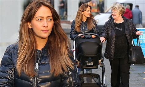 samia ghadie goes make up free out with her mum and newborn son yves daily mail online