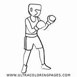 Boxe Colorare Boxer Pages Ultracoloringpages sketch template