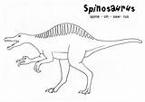 Spinosaurus Ceratosaurus Jurassic Birijus sketch template