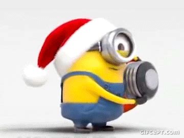 fun christmas minion animated images  share minions funny