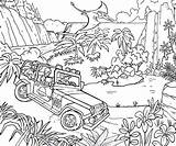 Jurassic Coloring Printable People Pages Description sketch template