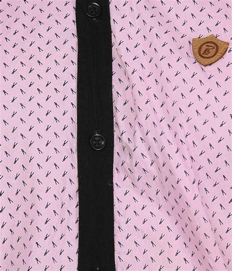 Perky Look Pink Casuals Slim Fit Shirts Buy Perky Look Pink Casuals