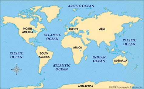geography  maps oceans