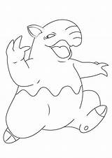 Pokemon Drowzee Pages Coloring Printable Kids sketch template