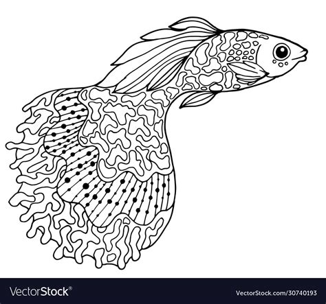 page   zen art coloring book   guppy fish