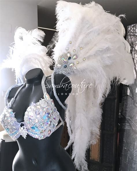 Samba Couture Theme Wear White Angel Wings Victorias