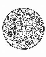 Mandala Colorarty sketch template