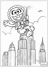 Coloring Pages Muppet Muppets Babies Skyscraper Baby Animal Supermarket Printable Colouring Book Para Print Getcolorings Climbing Building Colorir Color Disney sketch template
