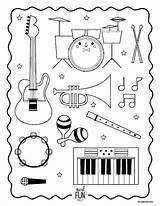 Coloring Music Pages Instrument Instruments Musical Printable Kids Class Orchestra Lds Xylophone Lessons Themed Preschool Activities Colouring Worksheets Primary Kiddos sketch template