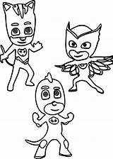 Pj Masks Coloring Pages Catboy Mask Printable Halloween Disney Owlette Color Superhero Gecko Print Colour Getcolorings Getdrawings Gekko Colorings sketch template
