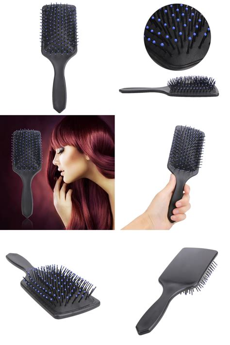 [visit to buy] hair care massage flat comb brush pin