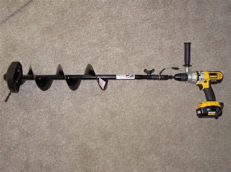 manual auger ice fishing