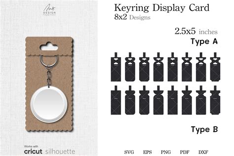 keyring display card holder svg  grafik von andesignhappiness