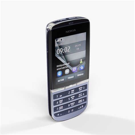 Nokia Asha 300 Dark Blue 3d Model 13 Unknown Dae Fbx Max Ma