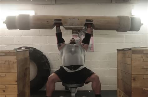 Eddie Hall Crushes A 226kg Seated Log Press 2kg Shy Of