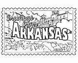 Arkansas Coloring Pages State Printables Printable Stamp States Color Kids History Usa Travel Sheets Projects Ar Designlooter Virginia Scrapbook Map sketch template