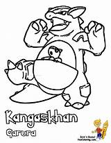 Pokemon Kangaskhan Coloring Pages Choose Board Mega sketch template
