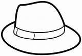Hat Coloring Pages Kids Mans sketch template