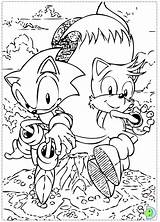 Coloring Sonic Dinokids Pages Close Print sketch template