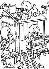 Baumhaus Ausmalbilder Treehouse Boomhutten Malvorlage Colouring Dewey Boomhut Huey Duck Animaatjes Stimmen Louie Stemmen sketch template