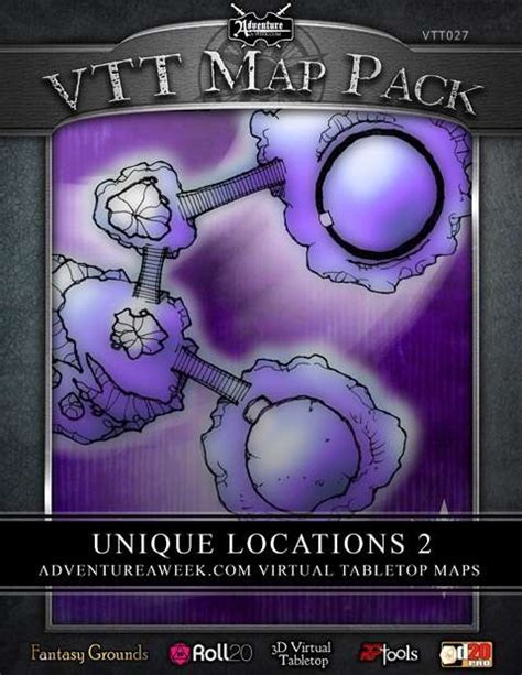 vtt map pack unique locations  aaw games vtt map packs dungeon masters guild