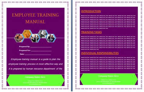 instructional manual template professional word templates