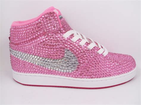 Custom Pink Nike Shoes As Made For Trisha Paytas Rhinestone