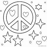Peace Sign Coloring Pages Adults Signs Color Printable Rasta Hearts Getdrawings Print Getcolorings Cool2bkids sketch template