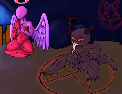 Rule 34 Adversary Angel Binding Demon Fantasy Gabriel Herm Intersex