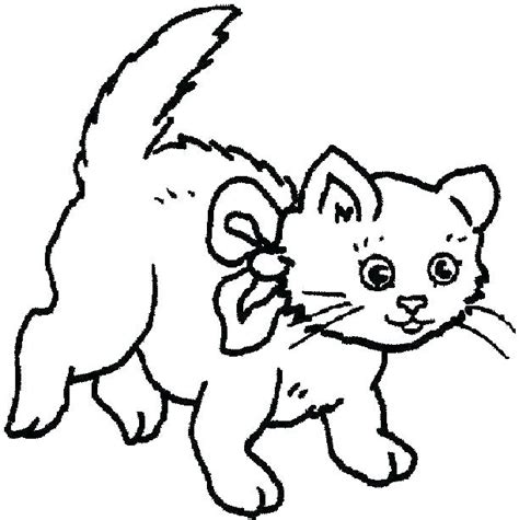 kitty cat coloring pages printable  getdrawings