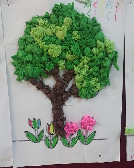 tree craft ideas  kids preschool  kindergarten