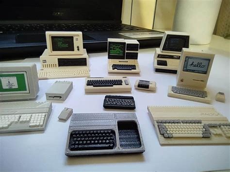 set  retro computers miniatures etsy