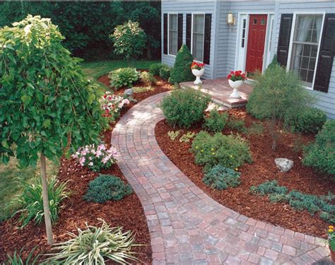 front sidewalk landscaping ideas examples  forms