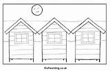 Huts Printables sketch template