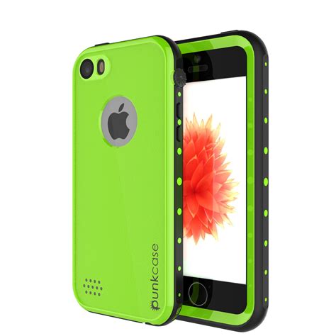 iphone ses waterproof case punkcase studstar light green case watershockdirtsnow proof