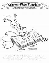 Coloring Library Pages Week Book National Reading Clipart Into Hop Tuesday Comments Dulemba Popular Coloringhome sketch template