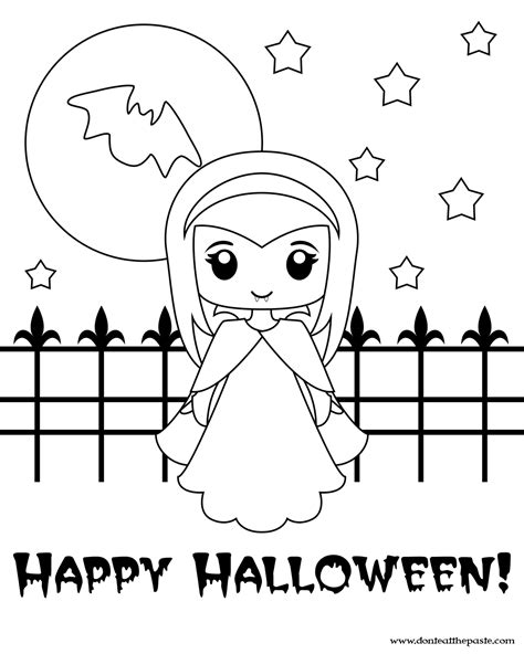 dont eat  paste cute  vampire printable box  coloring page