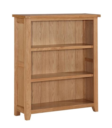 stirling solid oak small  shelf bookcase