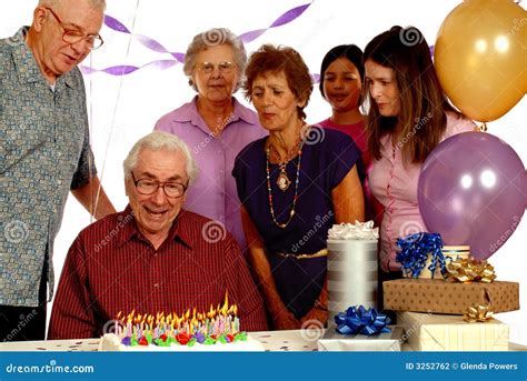 senior birthday party stock photography image