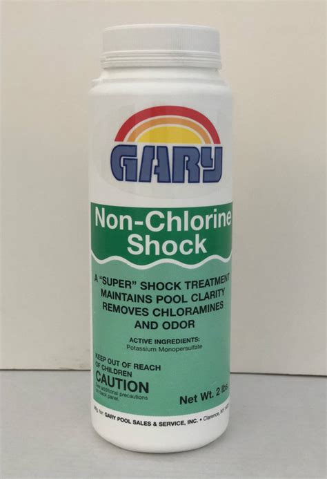 shock  chlorine  sanitizer garys gary pools