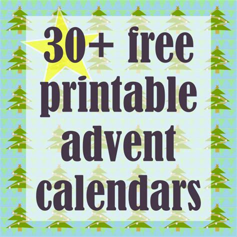 meinlilapark   printable diy advent calendars ausdruckbare