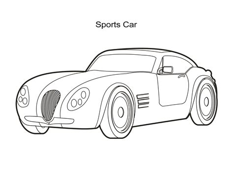 car coloring sheets sports muscle racing cars    esl