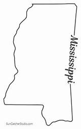 Mississippi sketch template