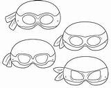 Ninja Mask Turtle Printable Masks Template Turtles Coloring Superhero Mutant Teenage Ninjas Cartoon Party Para Imprimir Tmnt Google Etsy Boys sketch template