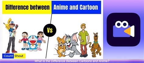 differences  anime cartoon