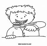 Brushing Teeth Brush Coloring Clipart Boy Pages Drawing Tooth Clean Missing Clip Kids Habits Keep Color Cliparts Good Wash Health sketch template