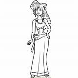 Princess Coloring Megara Pages Jasmine Disney Coloringpages101 Princesses Characters sketch template